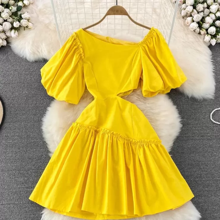 Yellow Dresses | Maxi Dresses^Alamode By Akanksha Mark Summer Dress In Yellow