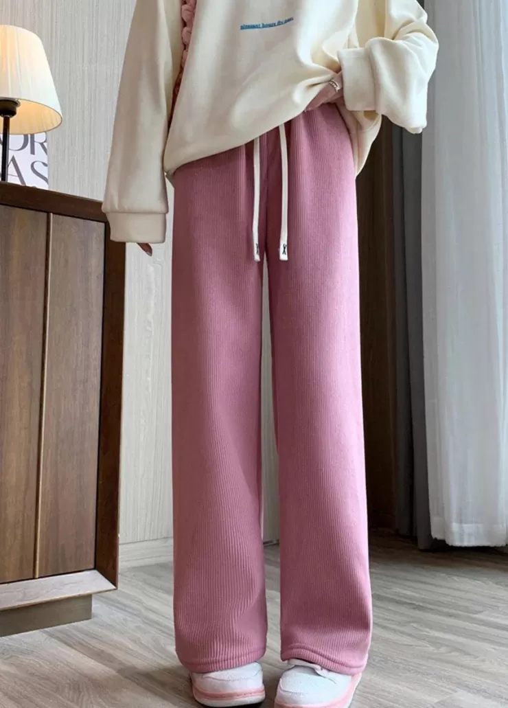 Pants | Winter Wear^Alamode By Akanksha Marley Wide Leg Fleece Pants