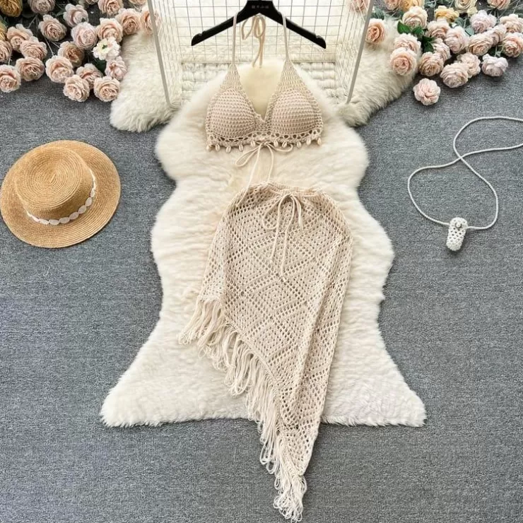 Co-Ords | Summer Co-Ords^Alamode By Akanksha Melsa Crochet Coord Set