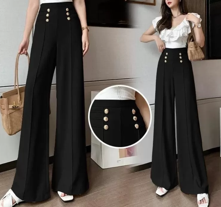 Pants^Alamode By Akanksha Meraki Wide Leg High Waist Pants