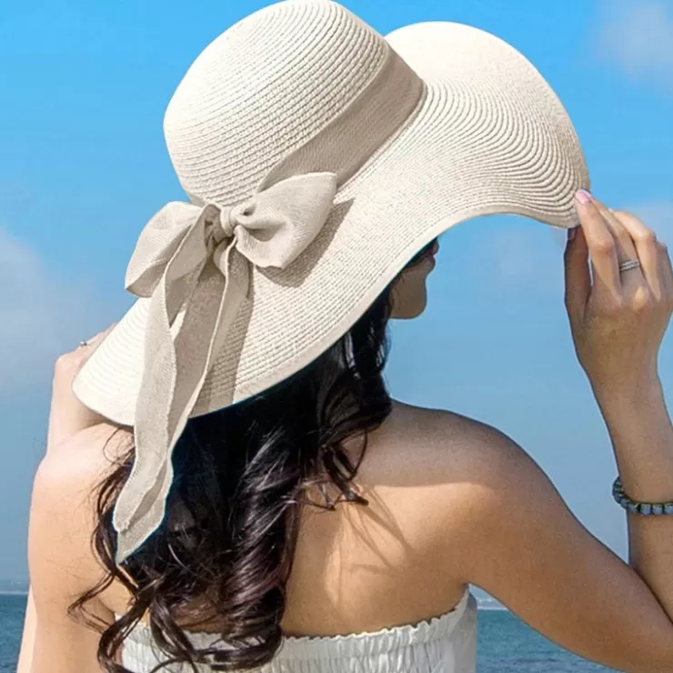 Jute Hats^Alamode By Akanksha Mia Summer Holiday Straw Hat Beige