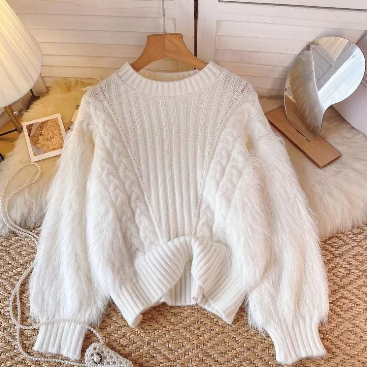 Winter Wear | Sweaters^Alamode By Akanksha Milos Fuzzy Pullover