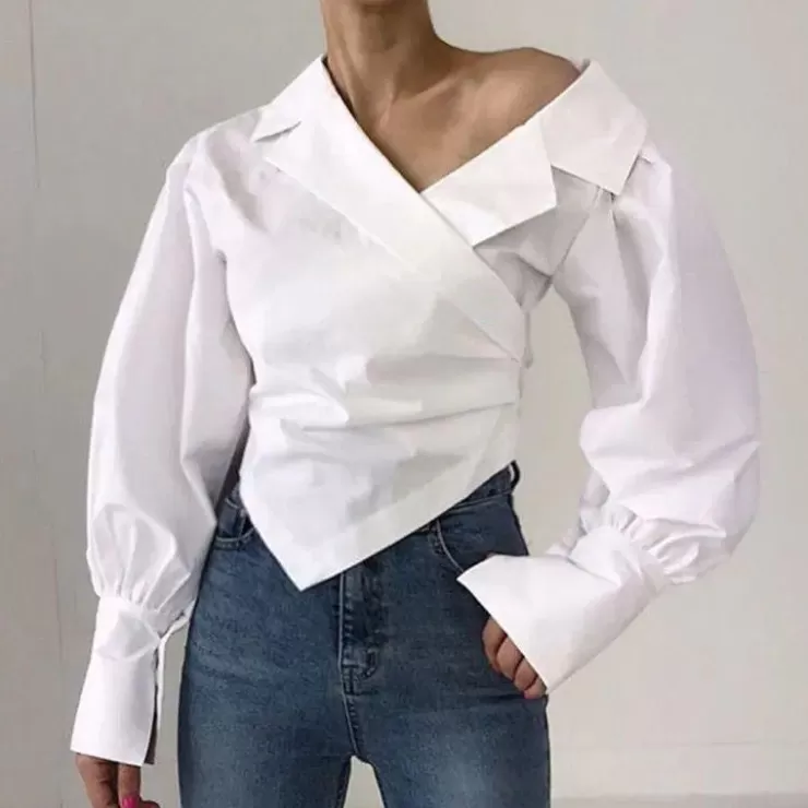 White Tops | Shirts^Alamode By Akanksha Opal Statement Shirt