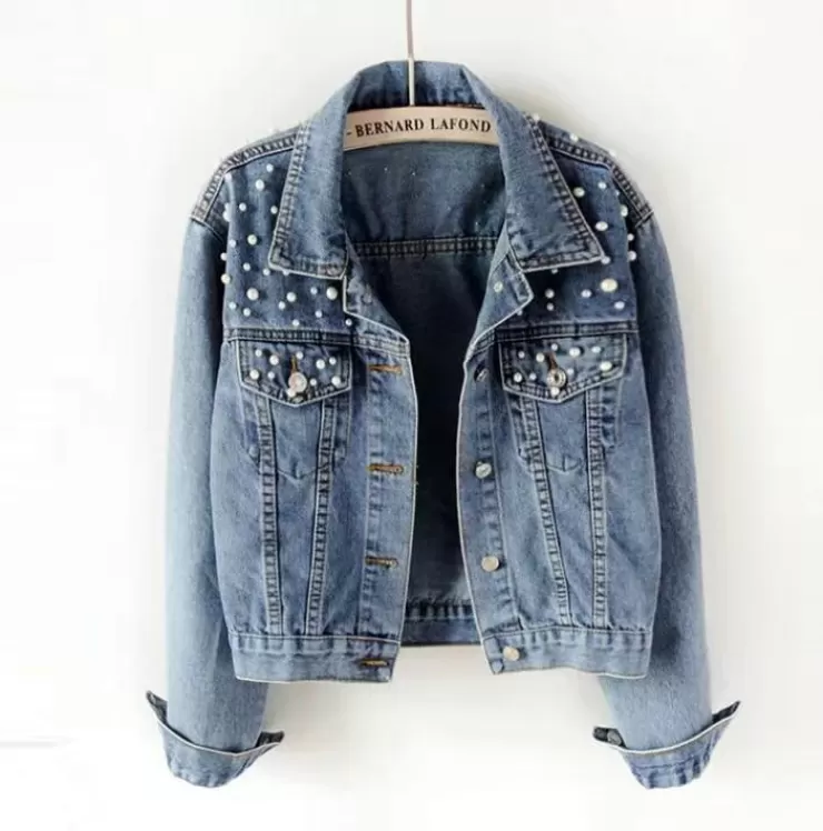 Winter Wear | Jackets And Coats^Alamode By Akanksha Pearl Embellished Denim Jackets