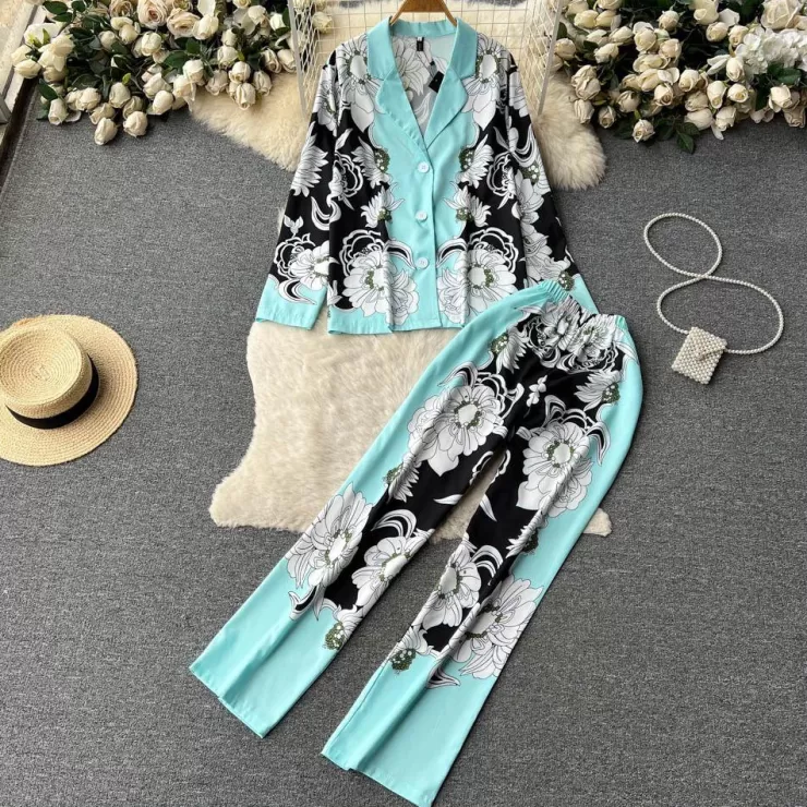 Co-Ords | Summer Co-Ords^Alamode By Akanksha Peyton Abstract Print Coord Set