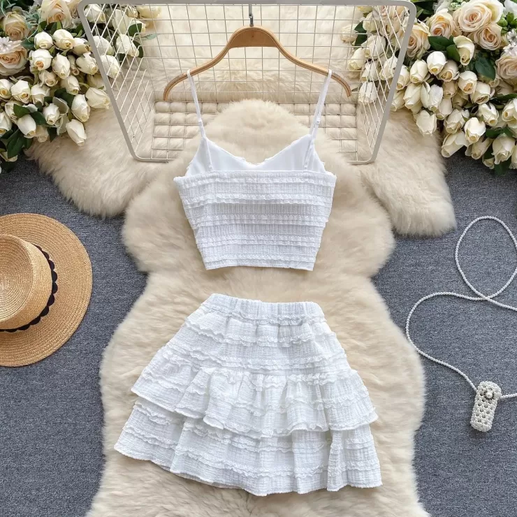 Co-Ords | Summer Co-Ords^Alamode By Akanksha Raina 2 Piece Summer Coord Set - Resortwear
