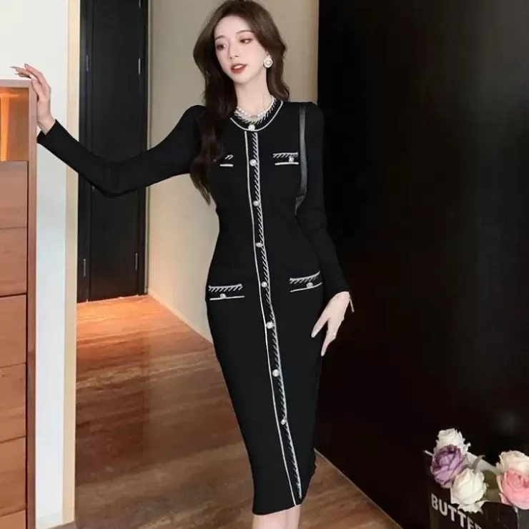 Winter Wear | Winter Dresses^Alamode By Akanksha Reller Vintage Woolen Bodycon Dress