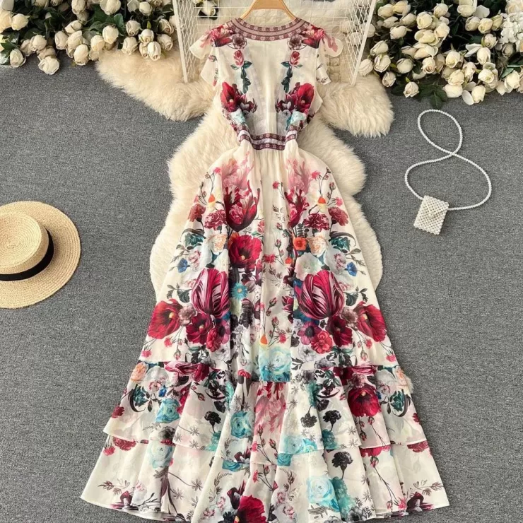 Maxi Dresses | Skater Dresses^Alamode By Akanksha Rena Vintage Statement Maxi Dress