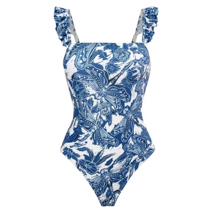 3 Piece Swimsuits | One Piece Swimsuits^Alamode By Akanksha Robert Swimsuit With Sarong