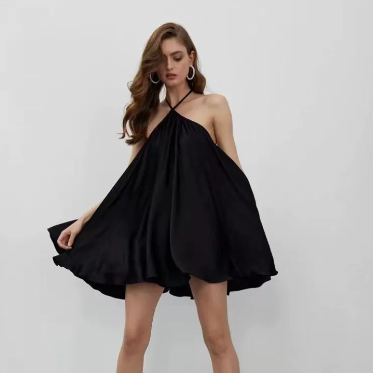 Black Dresses^Alamode By Akanksha Romilly Halter Neck Dress