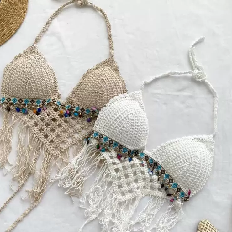 Bralettes | White Tops^Alamode By Akanksha Samantha Beach Crops