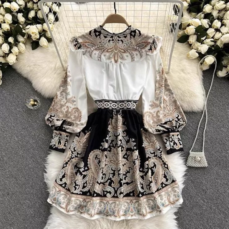 Skater Dresses | Vintage Dresses^Alamode By Akanksha Santorini Vintage Dress