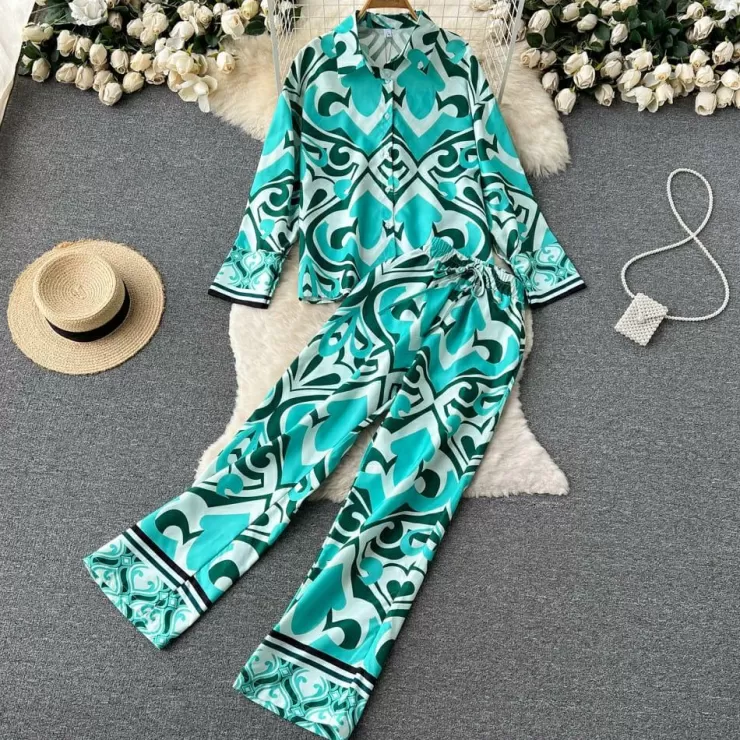 Co-Ords | Summer Co-Ords^Alamode By Akanksha Silopher Abstract Coord Set