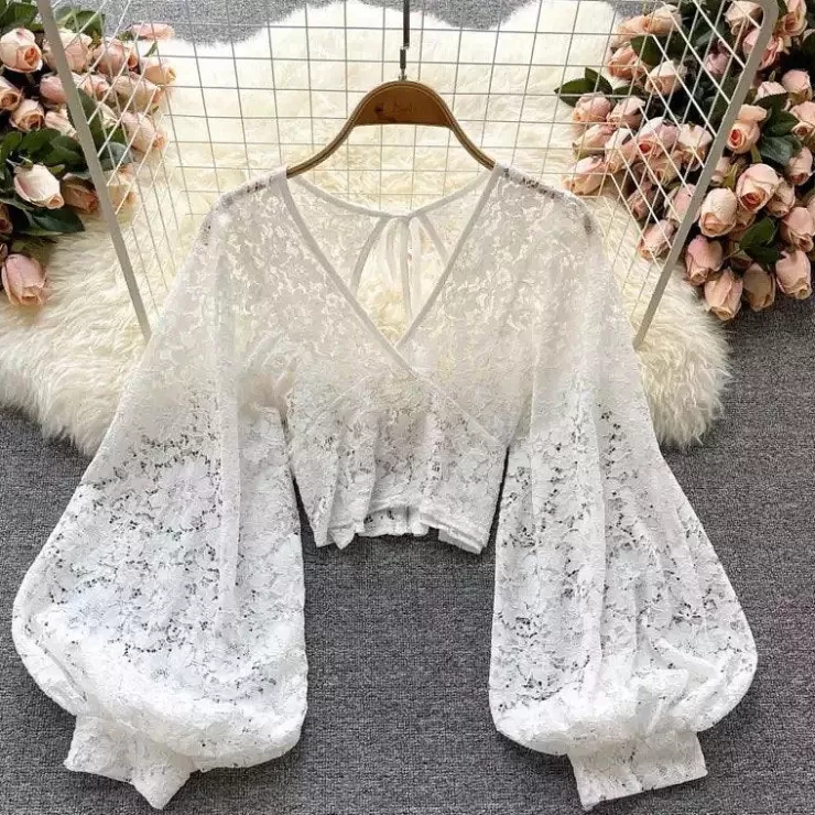 Blouses^Alamode By Akanksha Silvia Luxury Lace Blouse