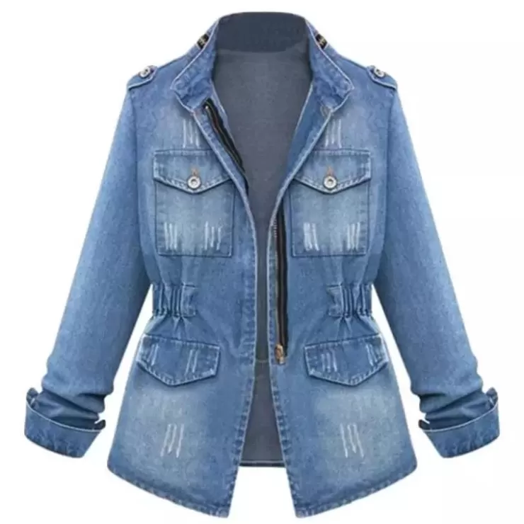 Winter Wear | Jackets And Coats^Alamode By Akanksha Sophia Luxe Denim Jacket