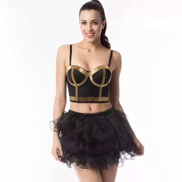 Black Tops | Bustier Tops^Alamode By Akanksha Statement Costa Bustier