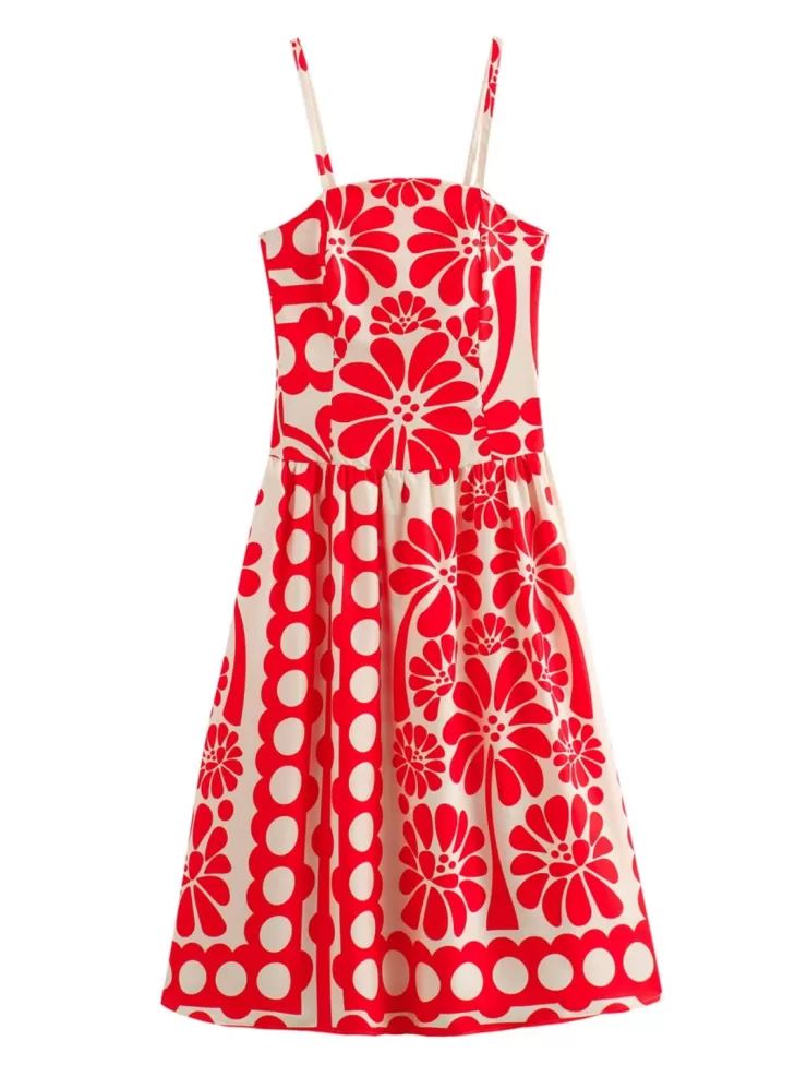 Floral Co-Ord Sets | Summer Dresses^Alamode By Akanksha Steve Vintage Summer Midi Dress