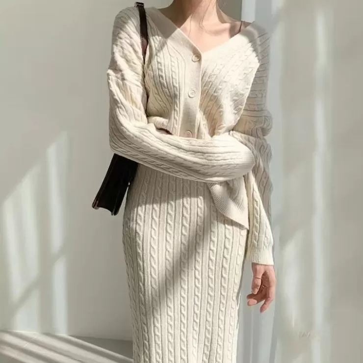 Winter Co-Ords | Skirt Co-Ord Sets For Women^Alamode By Akanksha Sussane Winter Coord Set - Set Of Sweater And Skirt