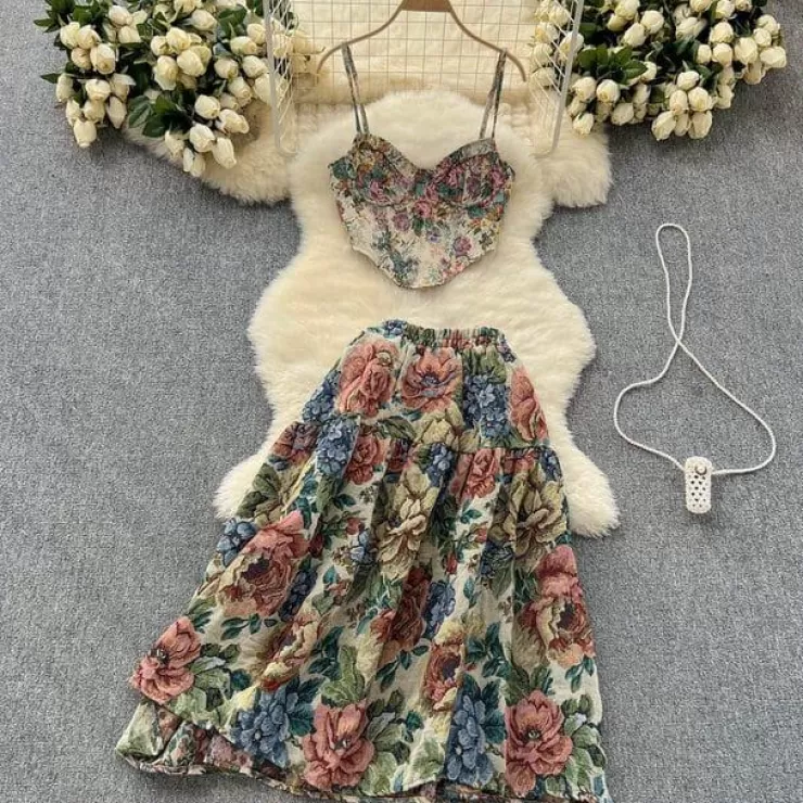 Co-Ords | Summer Co-Ords^Alamode By Akanksha Taisiya Vintage Coord Set