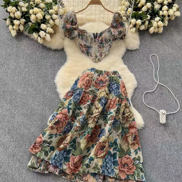Co-Ords | Summer Co-Ords^Alamode By Akanksha Taisiya Vintage Coord Set