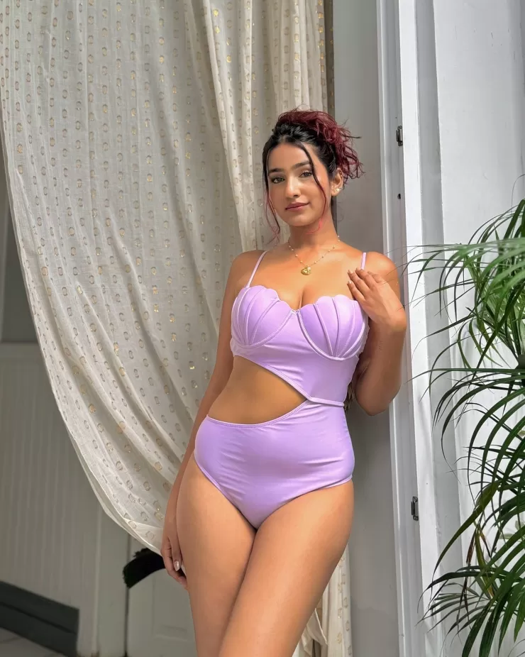 One Piece Swimsuits^Alamode By Akanksha The Mermaid Luxe Swimsuit - Lilac