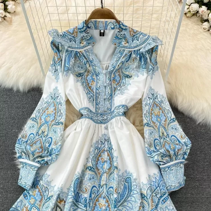 Blue Dresses | Pink Dresses^Alamode By Akanksha Verona Summer Vintage Dress