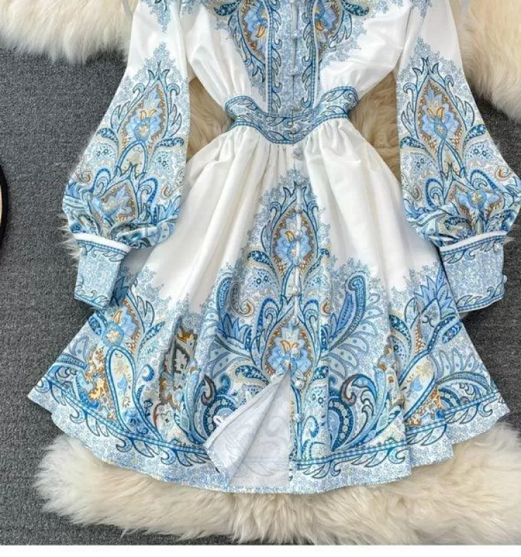 Blue Dresses | Pink Dresses^Alamode By Akanksha Verona Summer Vintage Dress
