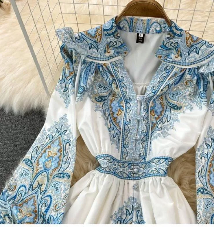 Blue Dresses | Pink Dresses^Alamode By Akanksha Verona Summer Vintage Dress