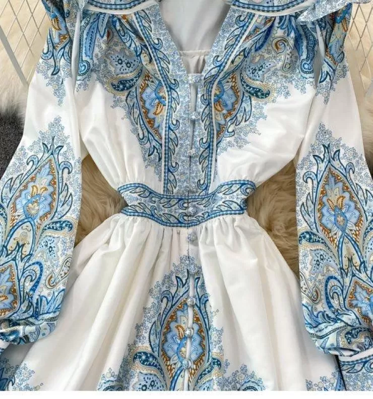 Blue Dresses | Pink Dresses^Alamode By Akanksha Verona Summer Vintage Dress