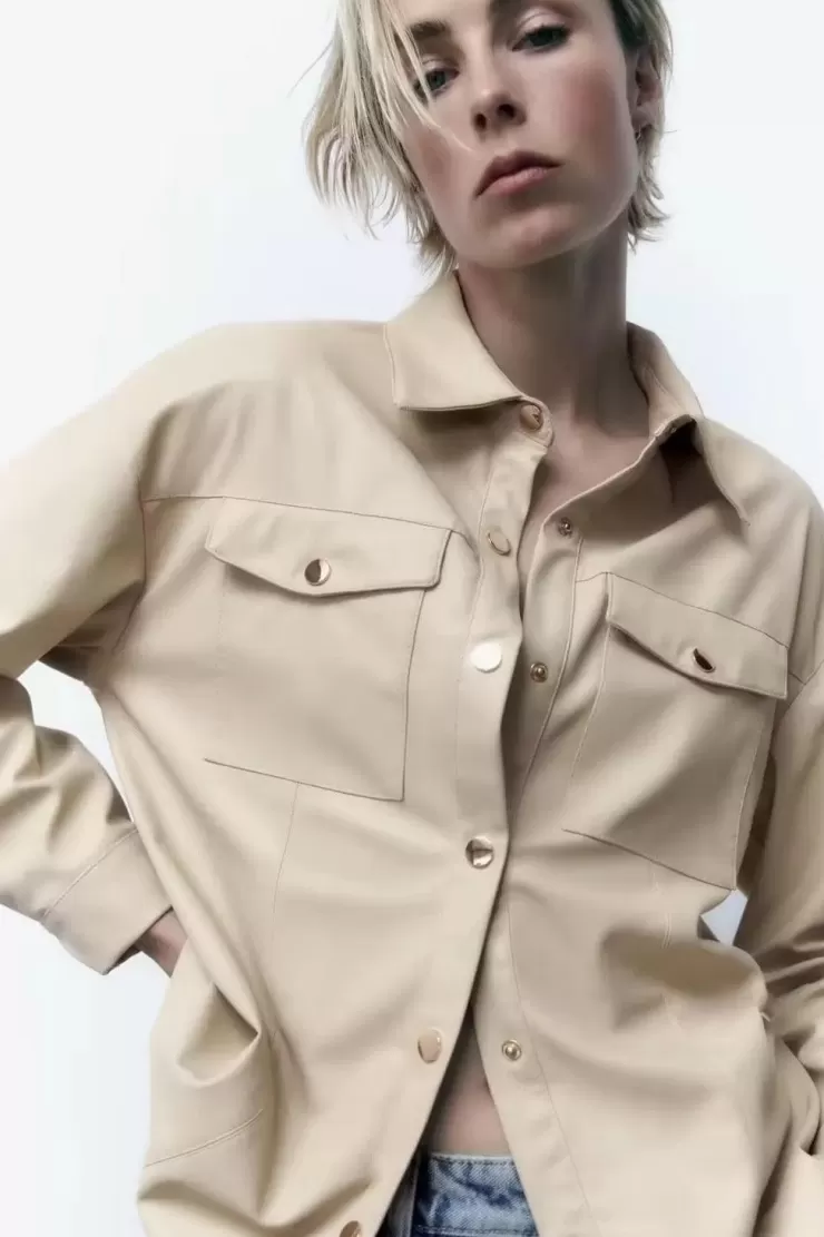Winter Wear | Jackets And Coats^Alamode By Akanksha Vintage PU Leather Jacket