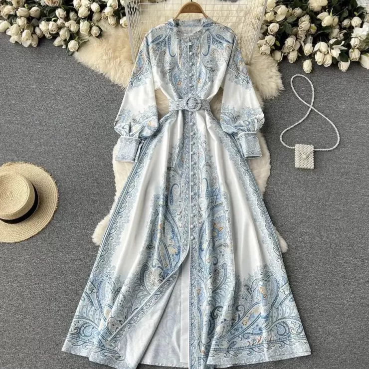 Maxi Dresses | Midi Dresses^Alamode By Akanksha Zeo Modest Vintage Statement Maxi Dress