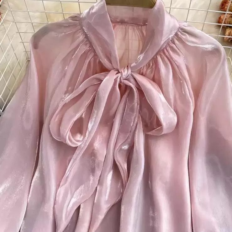 Pink Tops | Blouses^Alamode By Akanksha Zia Organza Blouse